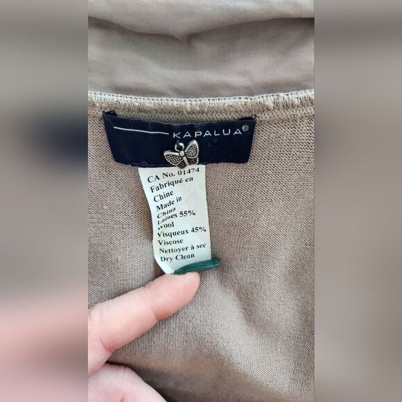 Kapalua long Cardigan with rabbit fur trim - Size 8/10 - Picture 7 of 13